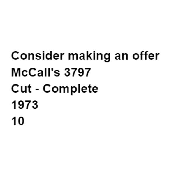 McCalls 3797 Top Skirt Pattern Miss 10 Long Neck Bow Date Evening 70s Midi - Picture 3 of 5